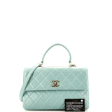 Trendy CC Top Handle Bag Quilted Lambskin Medium