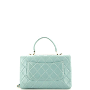 Trendy CC Top Handle Bag Quilted Lambskin Medium