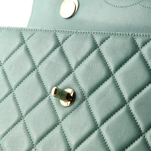 Trendy CC Top Handle Bag Quilted Lambskin Medium