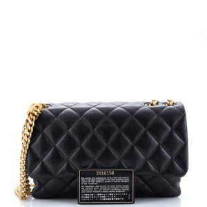 All Slide Long Flap Bag Quilted Lambskin Medium