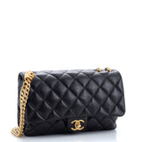 All Slide Long Flap Bag Quilted Lambskin Medium
