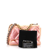 19 Flap Bag Quilted Iridescent Calfskin Large