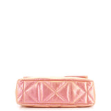 19 Flap Bag Quilted Iridescent Calfskin Large