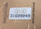 Golden Plate Round Clutch with Chain Quilted Metal and Lambskin Mini