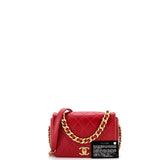 Fashion Therapy Full Flap Bag Quilted Shiny Lambskin Small