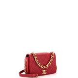 Fashion Therapy Full Flap Bag Quilted Shiny Lambskin Small