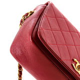 Fashion Therapy Full Flap Bag Quilted Shiny Lambskin Small