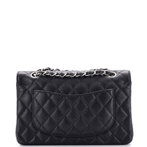Classic Double Flap Bag Quilted Caviar Small
