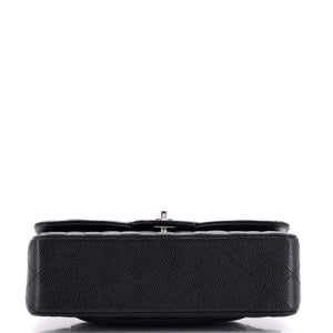 Classic Double Flap Bag Quilted Caviar Small