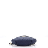 Resin Elegant Chain Belt Bag Quilted Lambskin