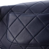 Resin Elegant Chain Belt Bag Quilted Lambskin
