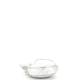 Vintage Round Tassel Crossbody Bag Quilted Leather Mini