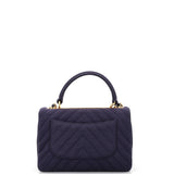Trendy CC Top Handle Bag Chevron Jersey Small