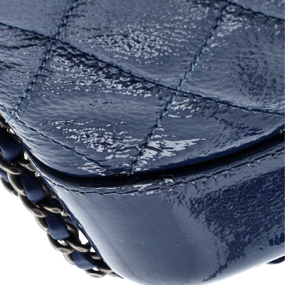 Gabrielle Hobo Quilted Goatskin and Patent Small