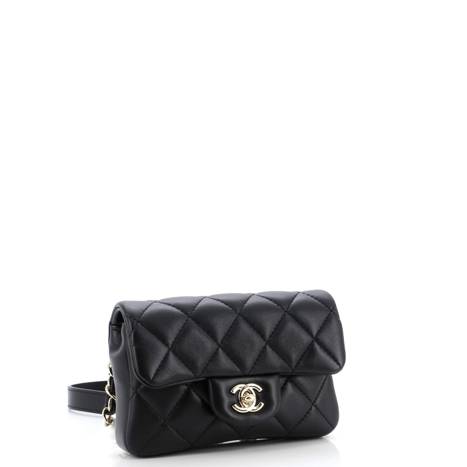 My Precious Pearls Waist Bag Quilted Lambskin Mini