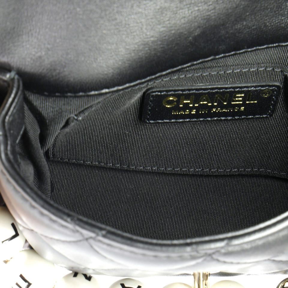 My Precious Pearls Waist Bag Quilted Lambskin Mini