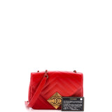 Pyramid CC Flap Bag Chevron Lambskin Mini