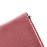 Wallet on Chain Camellia Lambskin