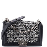 Boy Flap Bag Braided Tweed Old Medium