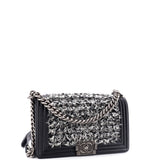 Boy Flap Bag Braided Tweed Old Medium