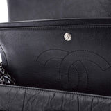 So Black Reissue 2.55 Flap Bag Chevron Aged Calfskin 225
