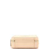 Filigree Vanity Case Quilted Iridescent Caviar Medium