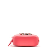 Giant Crystal CC Camera Bag Embellished Lambskin Small