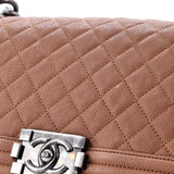 Boy Flap Bag Quilted Caviar Old Medium