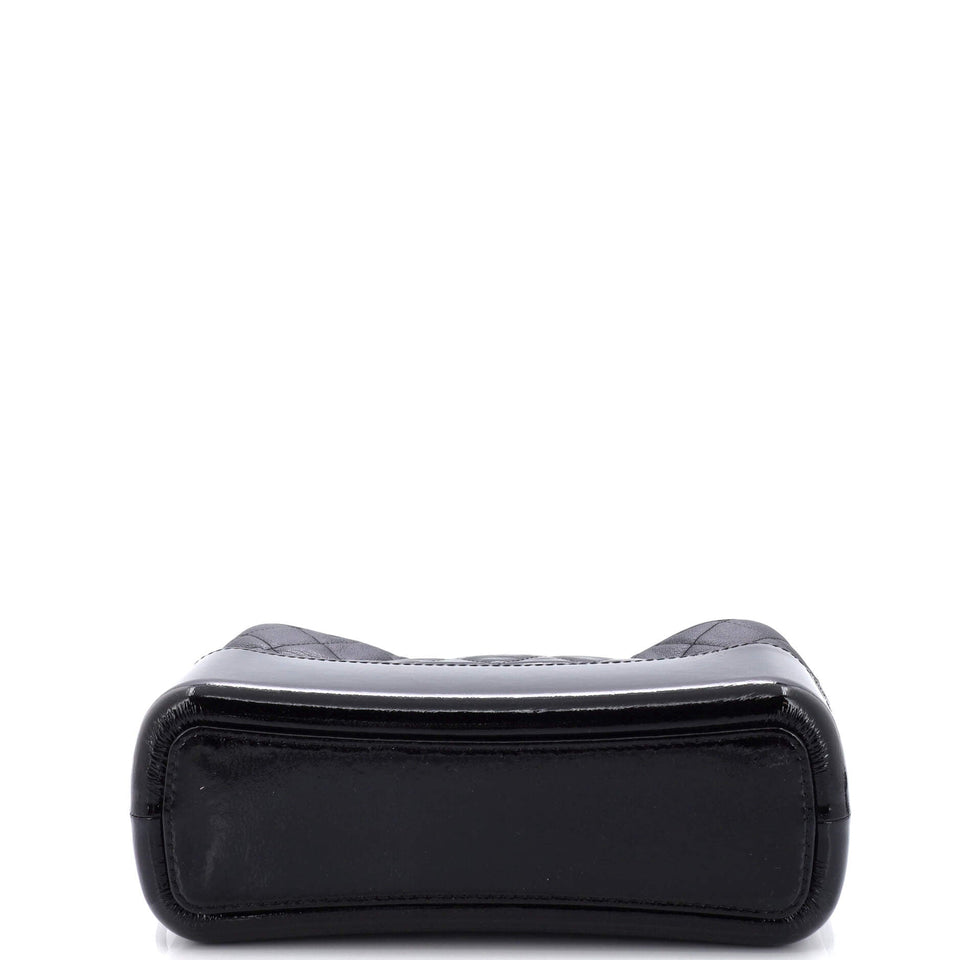 Gabrielle Hobo Quilted Goatskin and Patent Medium
