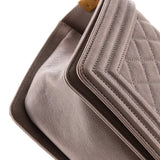 Boy Flap Bag Quilted Caviar Old Medium