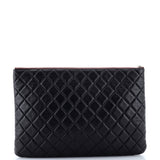 O Case Clutch Quilted Lambskin Large