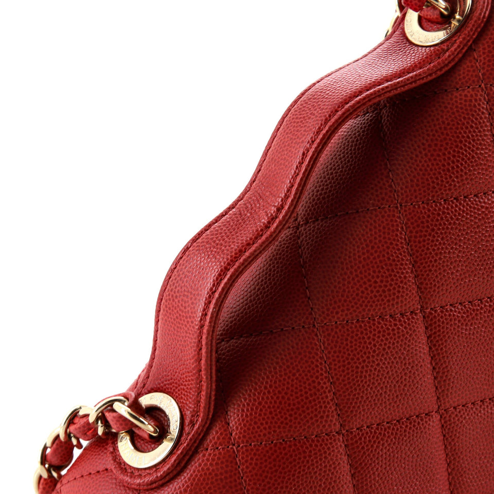 Business Affinity Flap Bag Quilted Caviar Small