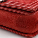 Boy Flap Bag Quilted Matte Caviar Old Medium