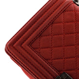 Boy Flap Bag Quilted Matte Caviar Old Medium