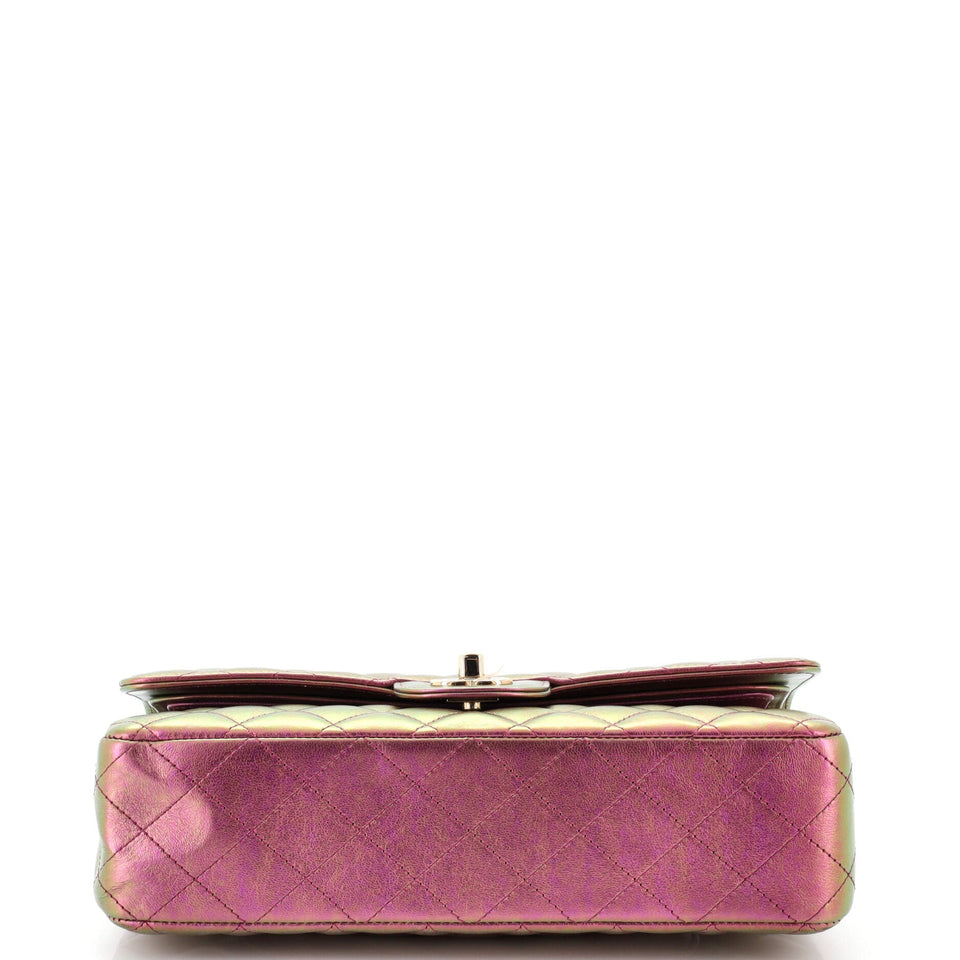 Classic Double Flap Bag Quilted Iridescent Lambskin Medium