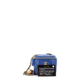 Pearl Crush Vanity Case with Chain Quilted Lambskin Mini
