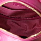 19 Round Clutch with Chain Quilted Shearling