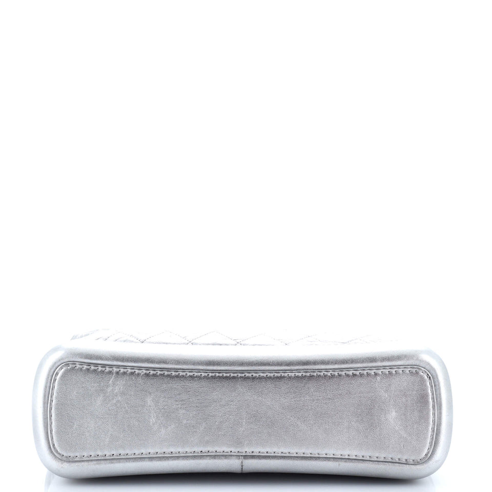 Gabrielle Hobo Quilted Metallic Aged Calfskin Large