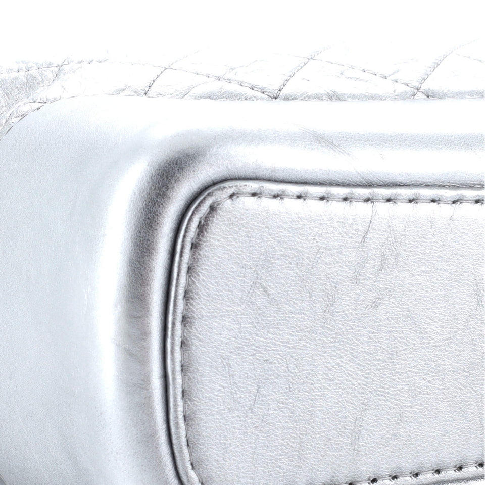 Gabrielle Hobo Quilted Metallic Aged Calfskin Large