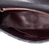 Coco Top Handle Bag Quilted Caviar with Lizard Small