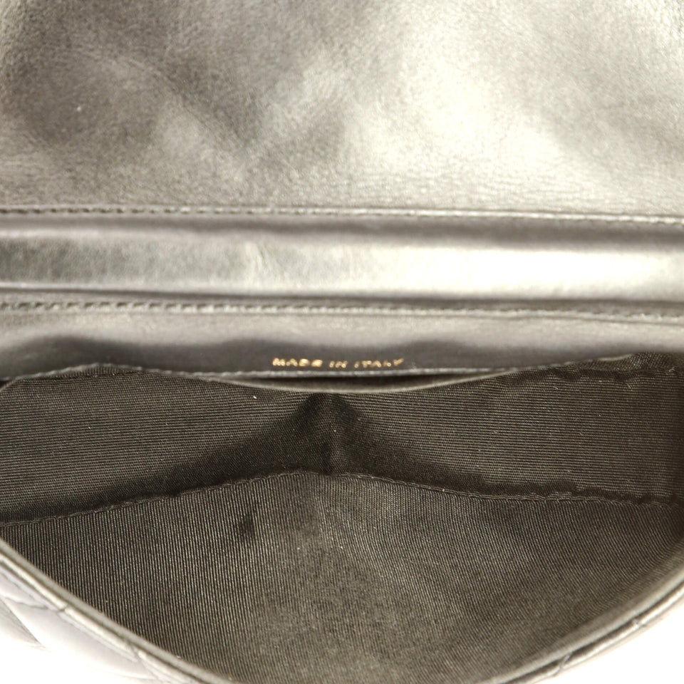 Coco Mail Clutch with Chain Quilted Calfskin