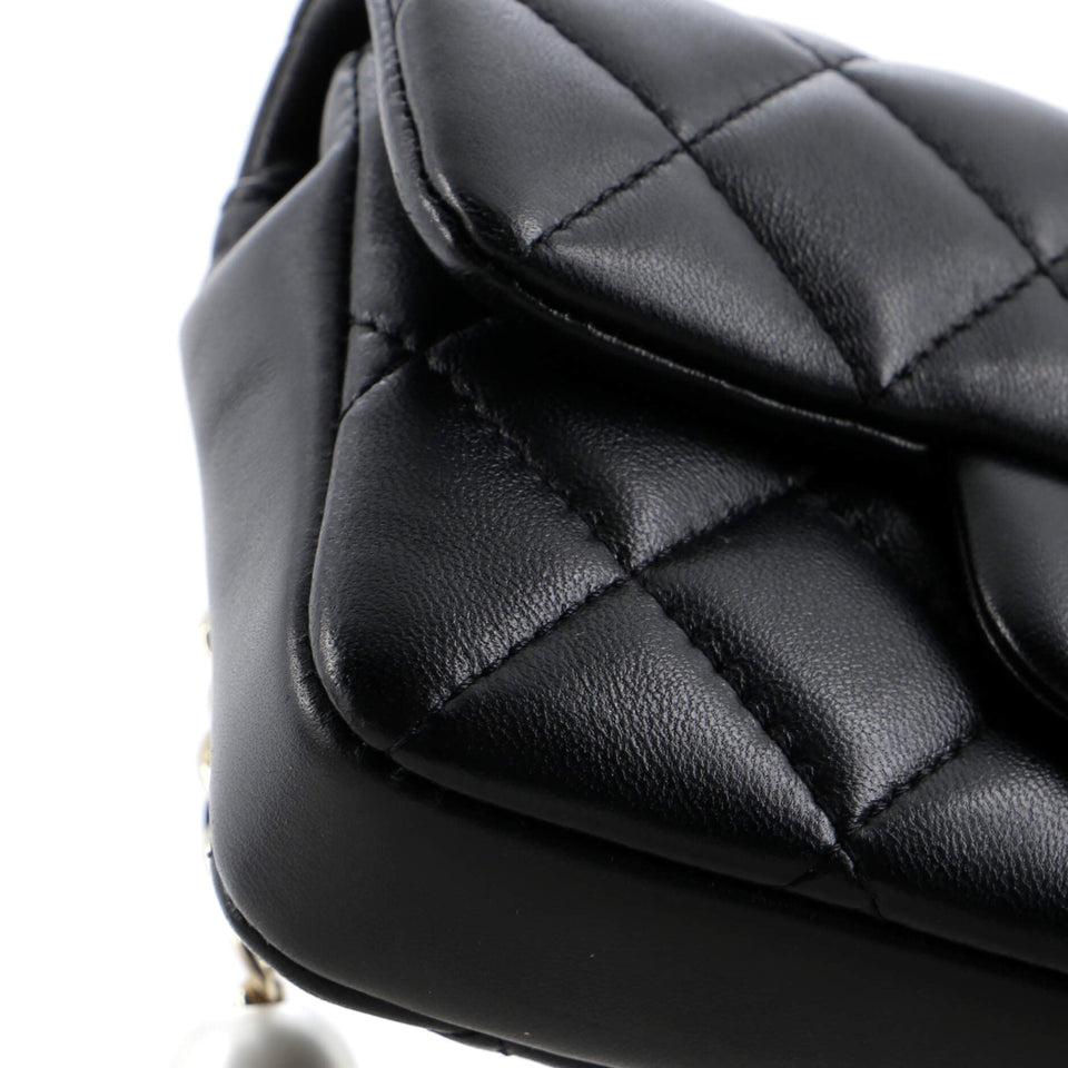 My Precious Pearls Waist Bag Quilted Lambskin Mini