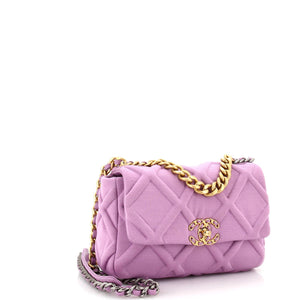 19 Flap Bag Quilted Jersey Medium