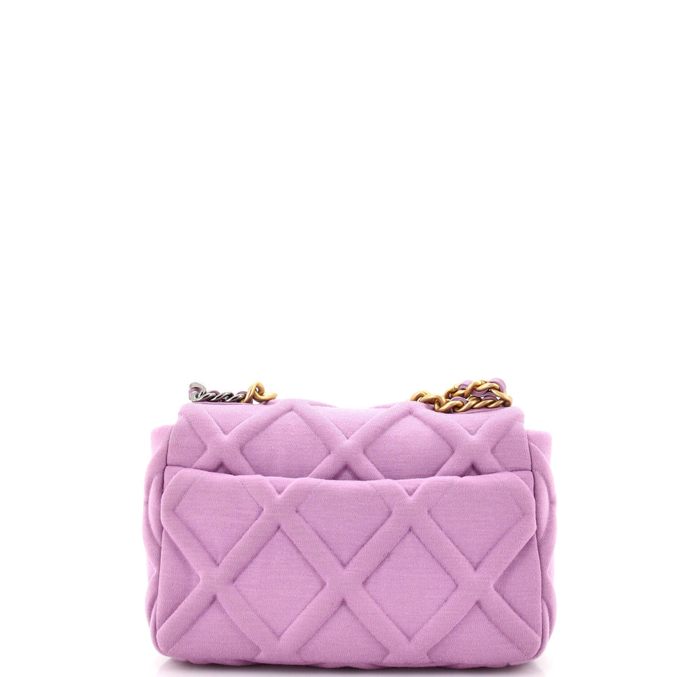 19 Flap Bag Quilted Jersey Medium