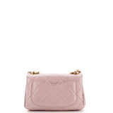 Color Match Flap Bag Quilted Lambskin Small