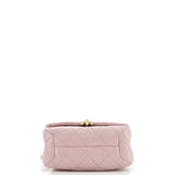 Color Match Flap Bag Quilted Lambskin Small