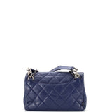 Double Carry Chain Waist Bag Quilted Goatskin Small