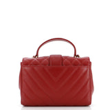 In The City Top Handle Flap Bag Mixed Quilt Calfskin Medium
