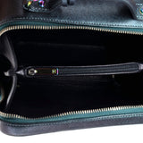 Filigree Vanity Case Quilted Iridescent Caviar Medium