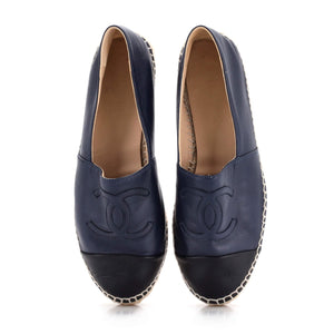 Women's CC Cap Toe Espadrilles Leather